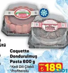 COQUETTE DONDURULMUŞ PASTA ÇEŞİTLERİ 600 G